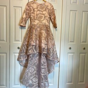 Maniju High-Low Lace Gown NWT